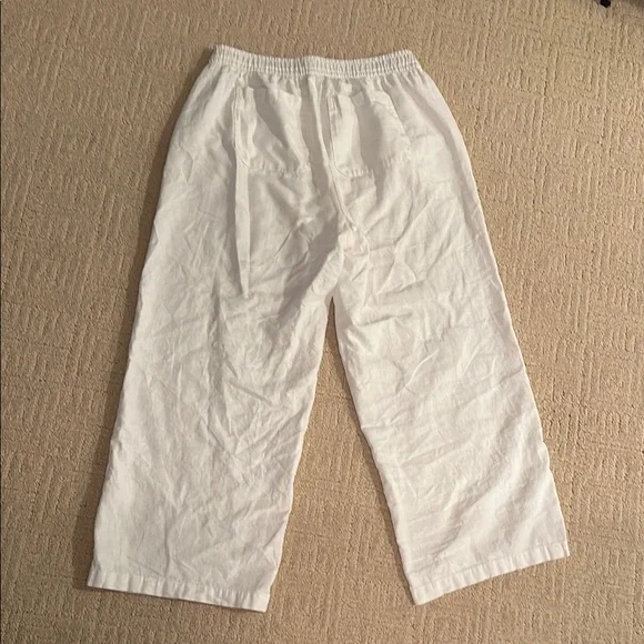 Old Navy White Linen Pants - Picture 3 of 3